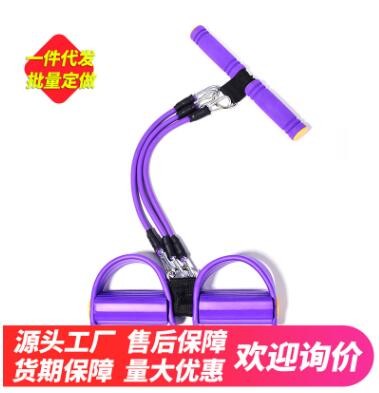 仰卧起坐拉力器 家用健身器材减肚子收腹肌 运动拉力器脚踏图2