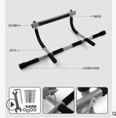 门上单杠室内健身器材墙体免打孔可拆卸易组装健腹器图2