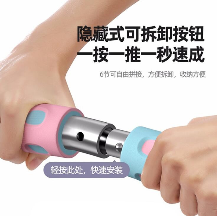 呼啦圈不锈钢管双色泡棉可拆卸瘦腰圈健身器材瑜伽按摩呼啦圈图2