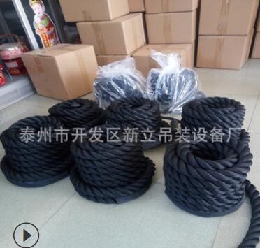 战绳UFC体能训练绳MMA格斗绳健身粗绳肌肉绳攀爬甩大绳力量训练绳图3