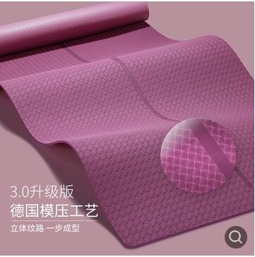 直供TPE单色双色8mm加厚加长瑜伽垫健身美体舞蹈器材运动潮流图3
