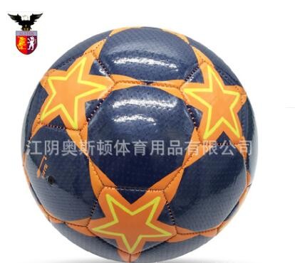 定制1号2号3号4号5号带纹路PVC发泡机缝足球图3