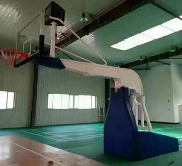 体育场电动液压篮球架 手动液压升降篮球架移动行走篮球架图2