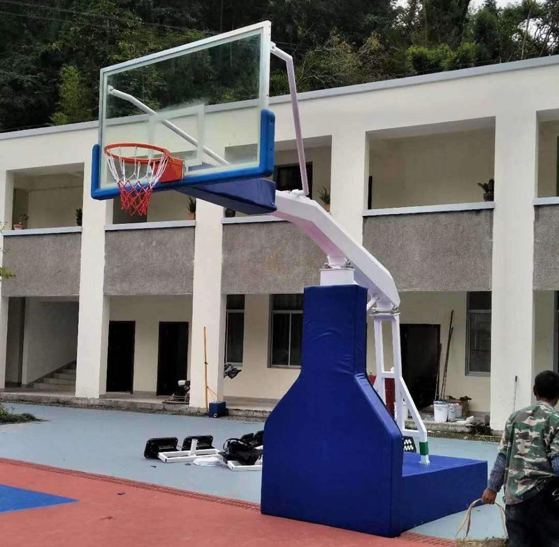 地埋圆管式篮球架图3