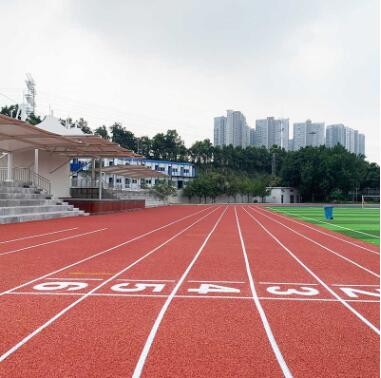 塑胶跑道 篮球场施工 塑胶球场地 硅PU球场 室外篮球场图3