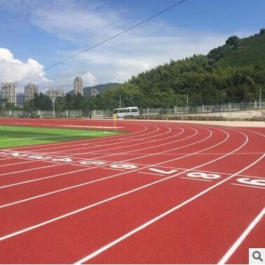 塑胶跑道 篮球场施工 塑胶球场地 硅PU球场 室外篮球场图2