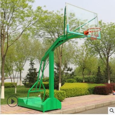 篮球架户外成人标准地埋室外家用圆管可移动式蓝球架子标准篮筐