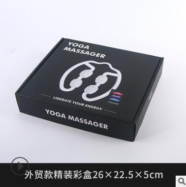 瘦腿滚轮滚轴棒环形夹小腿部按摩器减压瑜伽环形夹腿器四轮按摩器图3