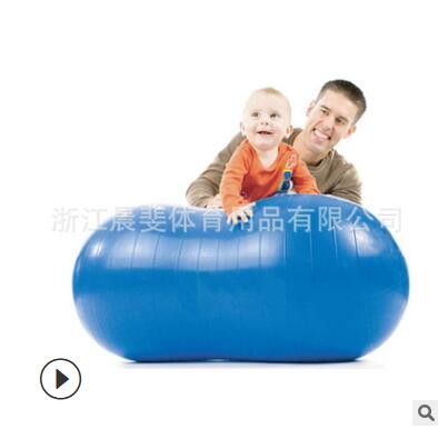 PVC加厚防爆胶囊球康复训练老年健身球花生按摩球 瑜珈球工厂直供图2