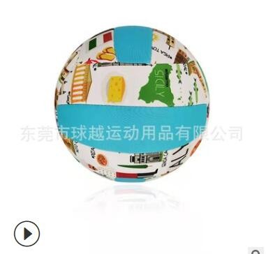 厂家供应 中小学生用排球男女儿童训练潜水料机缝充气沙滩排球图3