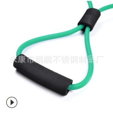 八字形拉力器扩胸背部训练器瑜伽健身弹力带厂家8字拉力器拉力绳图2