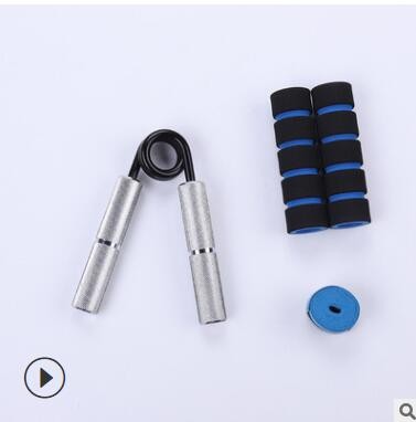 现货供应 金属握力器套装 不锈手柄 铝制手柄重型力量型握力器图3
