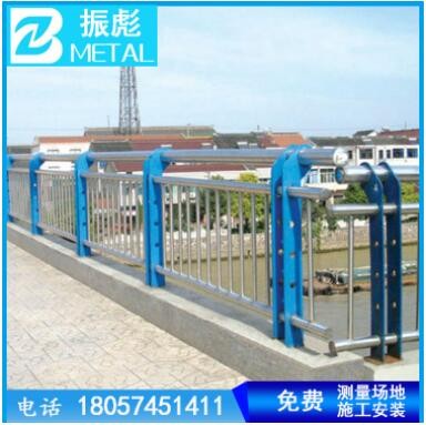 宁波景观桥梁河道防撞栏杆 不锈钢桥梁护栏 河道桥梁湖边防护栏
