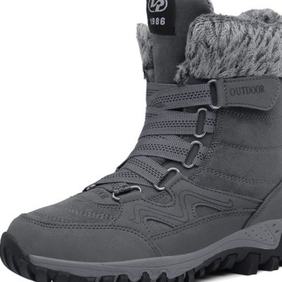冬季跨境男女高帮棉靴2021大码加厚雪地靴潮外贸加绒保暖户外鞋