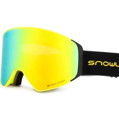 滑雪眼镜大柱面宽视野磁吸防雾可卡近视框登山滑雪眼镜现货